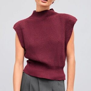 S Red Cider Knit Vest